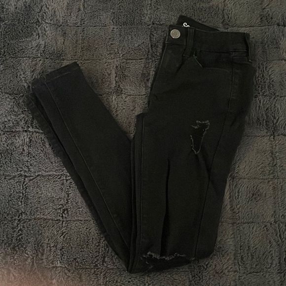 💜 So Black Low Rise Jegging Skinny Jeans - Picture 1 of 7